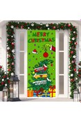Resim PROMISEBACKDROP2 190x75cm Lastikli kapı süsü, Kumaş kapı giydirme, Christmas decor, Yılbaşı, Okul etkinlik kapı süsü 