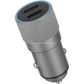 Resim busstier 40W Çift Type-C Araç Şarj Adaptörü – Hızlı PD3.0 QC3.0 USB-C Şarj Cihazı 