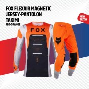 Resim Fox Turuncu Beyaz Jersey Pantolon Takımı 