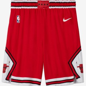 Resim Nike Chicago Bulls NBA Erkek Kırmızı Basketbol Şortu 