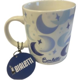 Resim - Desenli Kahve Kupası (Mavi) 