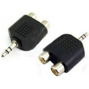 Resim KEEPRO 3.5 Mm Stereo Erkek 2 Rca Dişi Aparat 