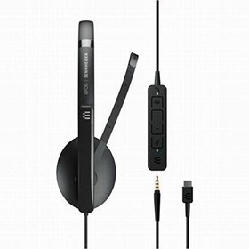 Resim Sennheiser Epos Adapt 165 USB+Jaklı Duo Siyah Kulak Üstü Kulaklık 