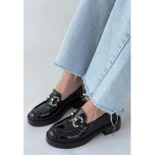 Resim Ertin Siyah Rugan Oxford Ayakkabı 