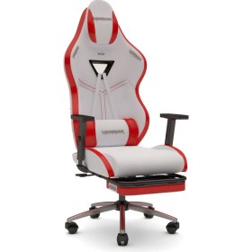 Resim Warrior Aragorn Blanc Deri Oyuncu Koltuğu - Kırmızı - Ayak Uzatmalı Bilgisayar Sandalyesi 1698B0511 