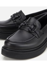 Resim Hotiç Kadın Deri Siyah Kalın Tabanlı Klasik Loafer 01ayh314410a100 01ayh314410a100 Siyah 