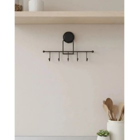 Resim Okyanus Home Magic Fix Sihirli Yapışkan Siyah 5'li Askı 