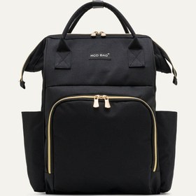 Resim Vera Siyah Gold Bebek Çantası 