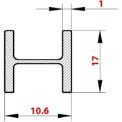 Resim Alüminyum H Profil Birleştirme H Profili 8 Mm 487380049 