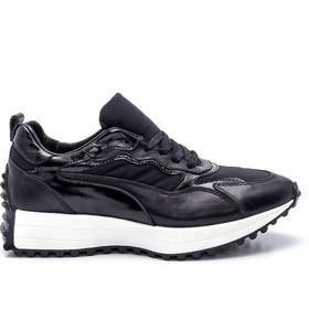 Resim Kadın Deri Sneaker 