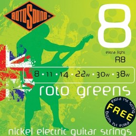 Resim Rotosound R8 Greens Elektro Gitar Teli Seti (8-38) 