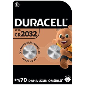Resim Duracell 2032 2 Li 3 Volt Düğme Pil 