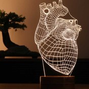 Resim Lovity™ Kalbim Seninle - 3D Gece Lambası 