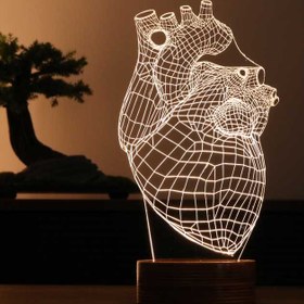 Resim Lovity™ Kalbim Seninle - 3D Gece Lambası 