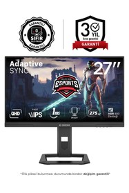 Resim Rampage Slice SL27F275Q 27 275Hz 1ms Fast IPS QHD HDR400 Pivot Siyah Flat Oyuncu Monitörü 