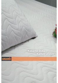 Resim Yatak Alezi Kapitoneli Fitted Tam Sarar 180gr. 100x200 Pamuk-po 
