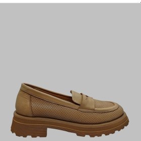 Resim Albini A-24y101269 Kadın Deri Oxford Ayakkabı Ten Ten Rengi 