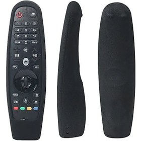 Resim Hfambition Lg Tv Kumanda Koruyucu Kılıfı An-mr600/mr650a İçin Silikon Kapak, Siyah, 191x53x38mm, Korumalı Ve Kullanıma Kolay 