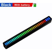 Resim Xiyu Shop 2 Adet Tarzı Siyah Kabuk Ses Kontrolü Pikap Ritim Ortam Işık Şeridi Renkli Led Şarj Edilebilir Pil Araba Bilgisayarı Ses Müzik Dj Atmosfer Lambası (Yurt Dışından) 