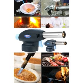 Resim Munico Üfleme Meşale Bütan Gaz Alev Makinesi Brülör Kaynak Otomatik Ateşleme Lehimleme Barbekü Başlık 