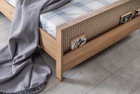 Resim Hazeran Genç Odası Karyola ve Başlık 