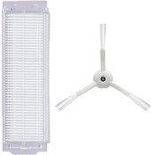Resim Xiaomi Mop Pro Hepa Filtre 1 Adet,s55 Beyaz Yan Fırça 1 Adet 