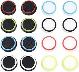 Resim Szaerfa 8 çift silikon başparmak sopa Joystick kap Analog kavrama Thumbsticks kapak kılıf PS5/PS4/PS3/ONE/360/anahtarı PRO/serisi X/S, denetleyici Gamepad yedek Joystick kap 