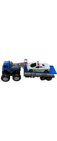 Resim KLX600-361 Sürtmeli Die Cast 4×4 Polis Arabası Taşıyıcılı -Vardem 