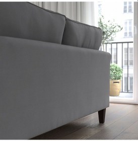 Resim 3'lü Kanepe, Hakebo Koyu Gri Gri 