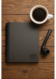 Resim Siyah Defter Ve Beyaz Jel Kalem Seti 17x24 