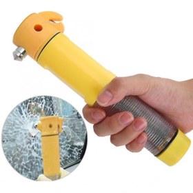 Resim OEM Araç Acil Durum Kiti-ikaz Lambası El Feneri Kemer Kesici Cam Kırıcı Çekiç (ESCAPE HAMMER) Mıknatıslı 
