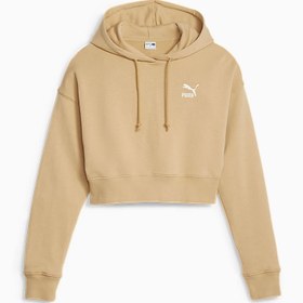 Resim CLASSICS Kadın Crop Kapüşonlu Sweatshirt 