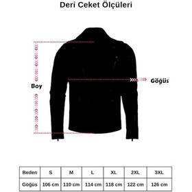 Resim Deriwork Hakiki Kuzu Derisi Siyah Düz Fermuarlı Erkek Deri Ceket Siyah 