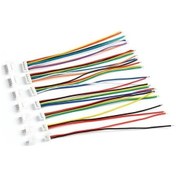 Resim 1,25mm Jst 2 Pin Kablolu Konnektör Takım 180d Erkek -10cm - Çift Taraflı 