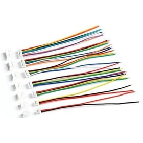 Resim 1,25mm Jst 2 Pin Kablolu Konnektör Takım 180d Erkek -10cm - Çift Taraflı 