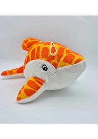 Resim Sevimli Peluş Yunus Balığı 25 Cm Oyuncak Uyku Arkadaşı Hediyelik Dekorasyon Turuncu 