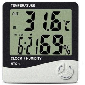 Resim Kenpool Masaüstü Dijital Termometre Nem Ölçer Higrometre 