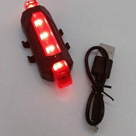 Resim Bisiklet Işıkları USB Şarj LED Uyarı Işıkları Gece Bisikleti Arka Işıkları Dağ Bisikleti Sürme Ekipmanları 