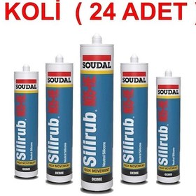 Resim Soudal Silirub No5-He Nötr Dış Cephe Silikon Kartuş 300Ml - Koli 