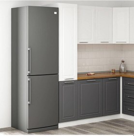 Resim Minar 45 Cm Mutfak Boy Dolabı Beyaz Antrasit D45-mcba1 