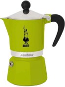 Resim AyrStore - Rainbow: 6 Cups Ocak Üstü Espresso Pişirici - 250ml - Yeşil Renk - Alüminyum Gövde - 