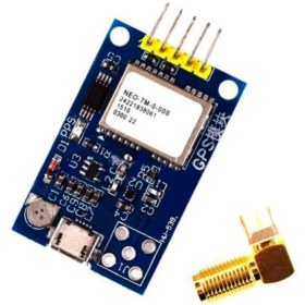 Resim Genel Markalar NEO-7M Çift Taraflı GPS Mini Modülü - HW-539, Arduino Shield Mini Gps Modül 