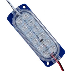 Resim Parlak Yanıp Sönen Mavi Modül LED 2835 24 Volt 1.2 Watt (5047) 