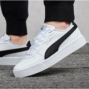 Resim Puma Skye Clean Kadın Günlük Spor Ayakkabı Beyaz-Siyah Sneaker 