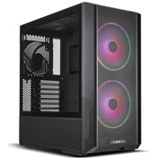 Resim Lancool 216 Black 2x160 MM ARGB Fan 1x140 MM Fan Temperli Cam USB 3.0 Mesh eATX Bilgisayar Kasası Lian Li