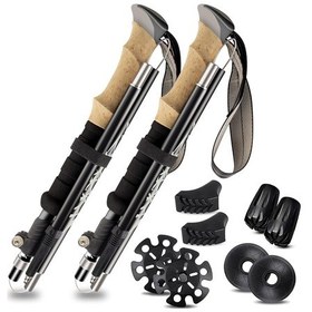 Resim 2'li Yürüyüş Baton Seti 33-125 Cm Çok Renkli 