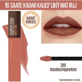 Resim Maybelline New York Super Stay Matte Ink Likit Mat Ruj 260 Hazelnut Hypnotize 