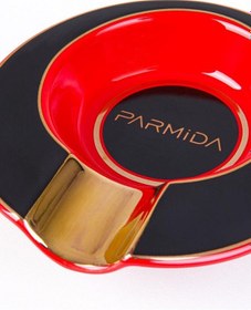 Resim Parmida Siyah-kırmızı Porselen Tekli Puro Küllüğü 