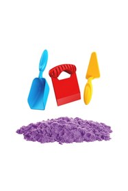 Resim EASERA TİCARET 03694 Aksesuarlı Mor Kinetik Oyun Kumu 1000 Gr 