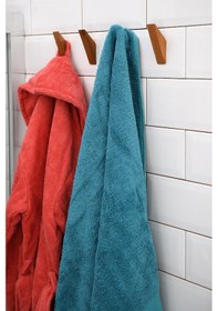 Resim Banyo Askısı Yapışkanlı 4'lü Ahşap Askılık Ahşap 